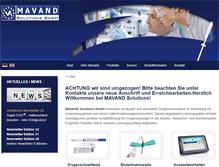 Tablet Screenshot of mavand.de